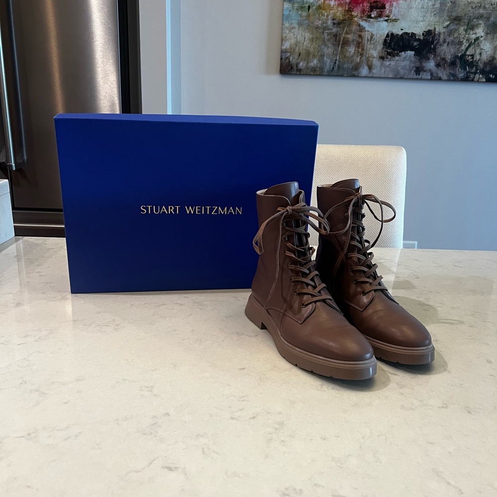 Worn Once Stuart Weitzman Mckenzee Combat Boot - image 4